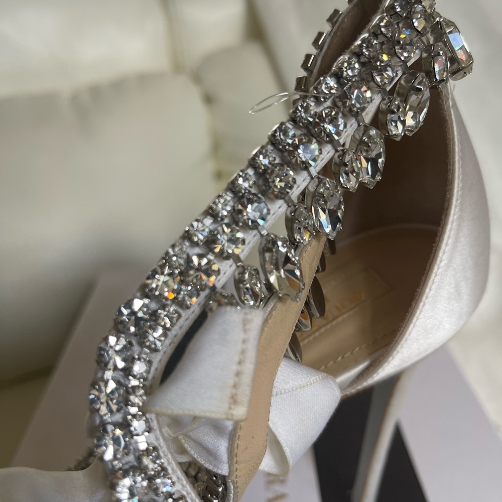Aquazurra Stella Jewel Bridal 105mm Pumps - Picture 3 of 7